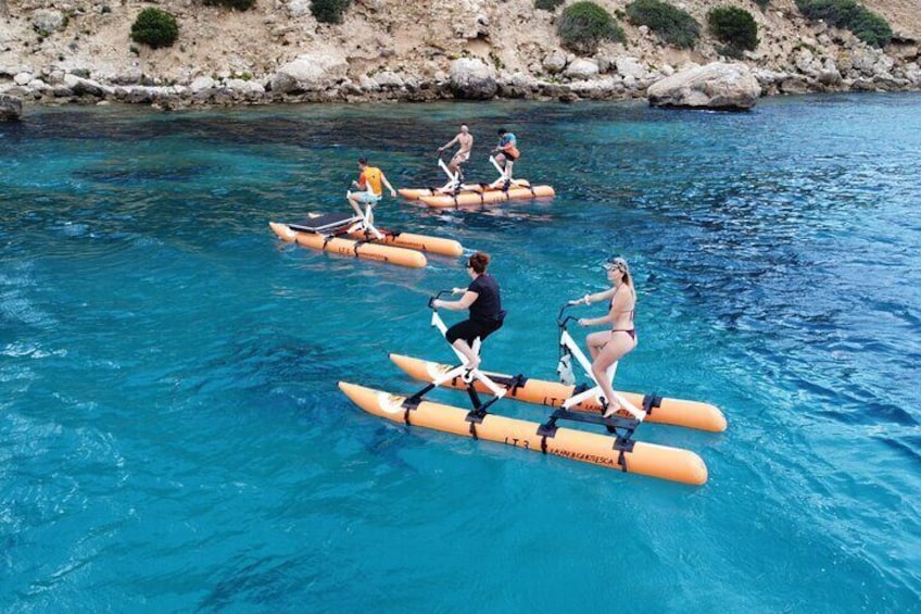 Hydrobike tour with aperitif and dolphins
