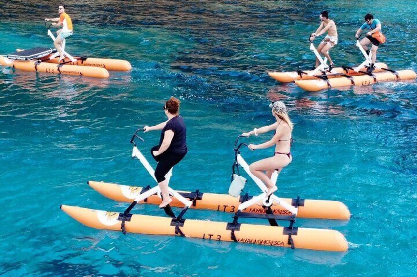 Hydrobike tour with aperitif and dolphins
