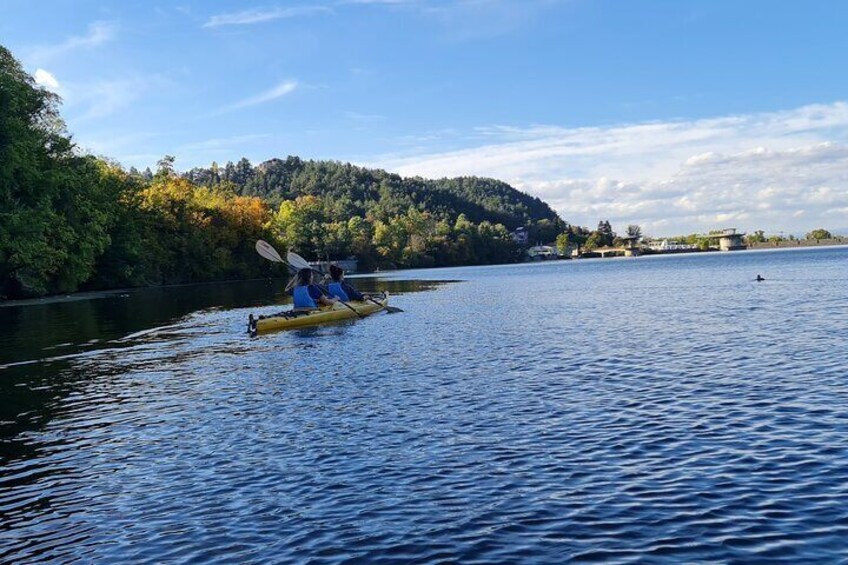 Kayaking on the Pancharevo lake