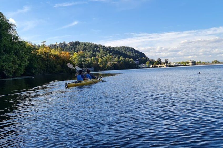 Kayaking on the Pancharevo lake