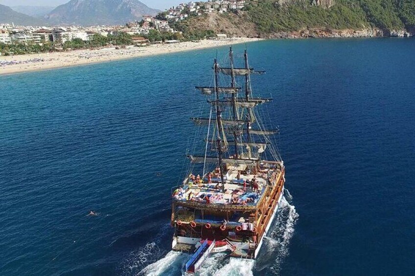 5-Hour Alanya Catamaran Boat Tour