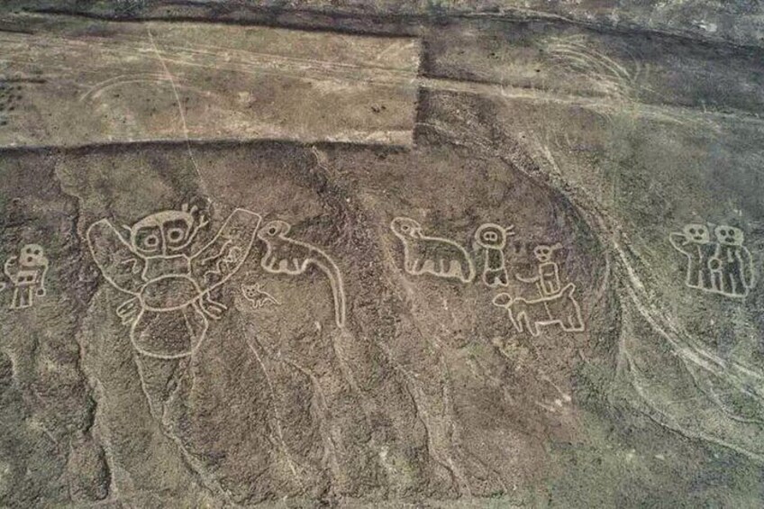 Desert animals geoglyph.