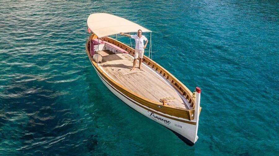 Ponza, boat trip on board the Zannone 1954