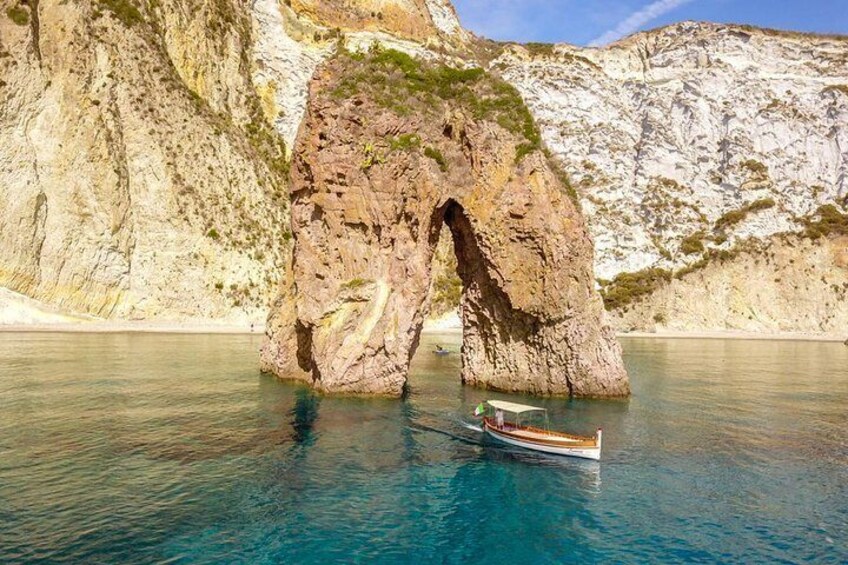Ponza, boat trip on board the Zannone 1954
