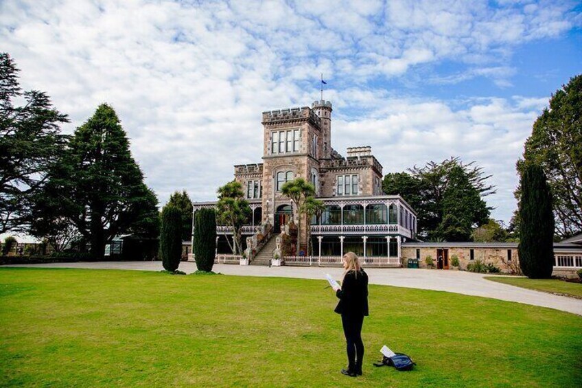 Welcome to Larnach Castle. Enjoy a guideg tour then explore the beautiful gardens or take tea in the Ballroom Cafe.