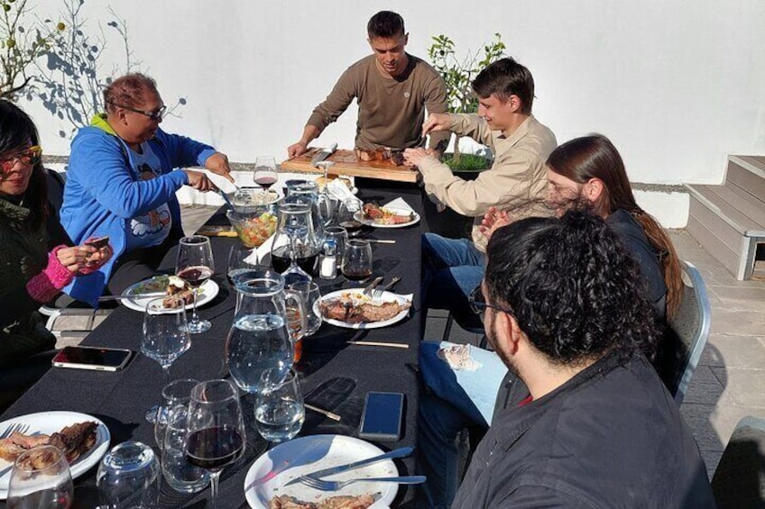 Argentinian Asado Class in a scenic Boutique Suites Hotel terrace