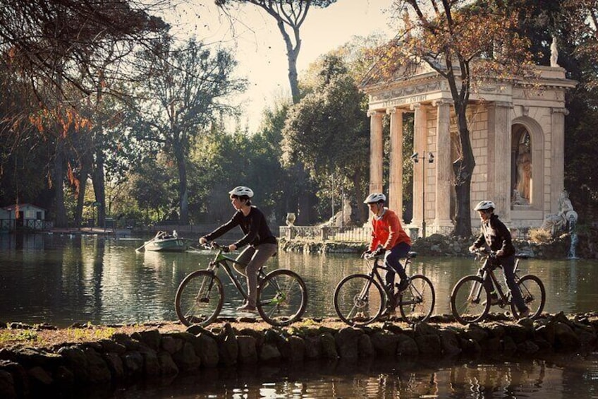 Cycling in Villa Borghese