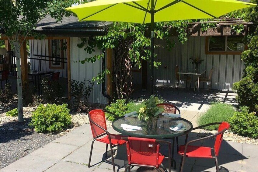 Dine on a farm-to-table lunch at our patio bistro!
