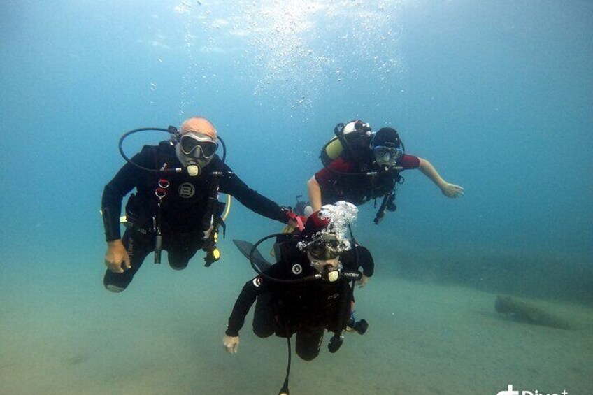 Diving baptism in the Marine Reserve of Cabo Tiñoso