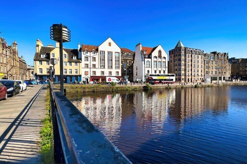 Commercial Street Bridge and The Shore, Leith, Edinburgh. Leith Walking and Sightseeing Tour with David Wheater