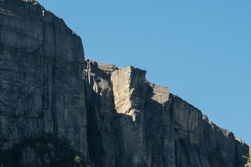 Pulpit Rock seen from below
