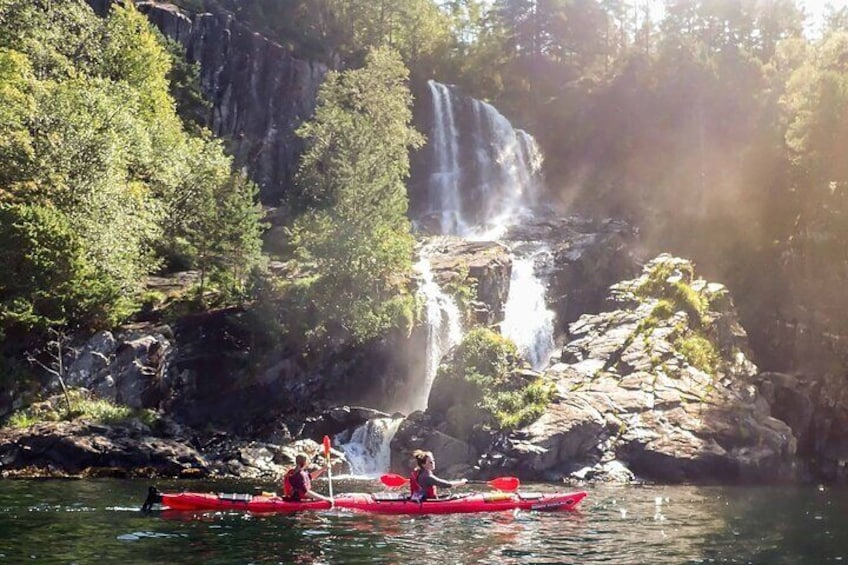 One of the bigger waterfalls in the fjord.