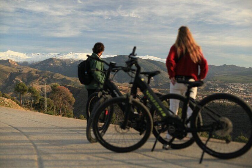 Alhambra: Surroundings Sunset Tour by Electric Bike