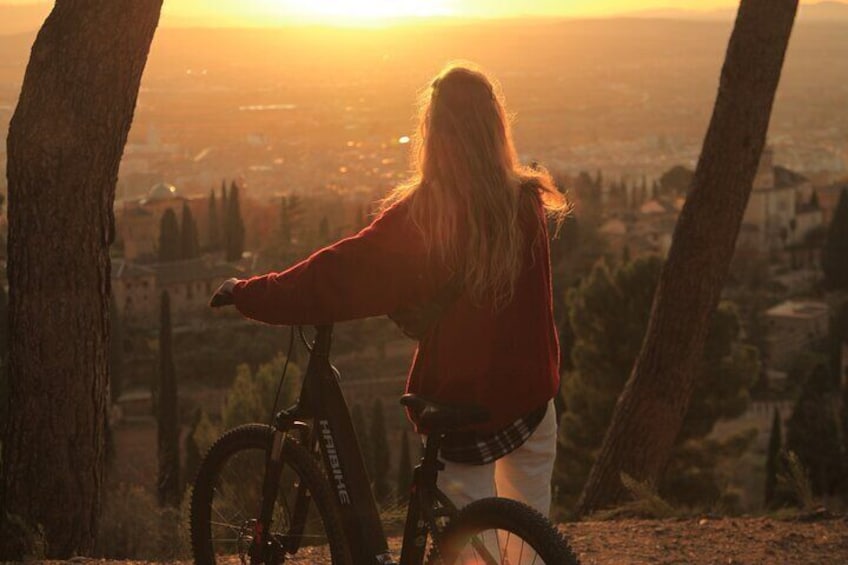 Alhambra: Surroundings Sunset Tour by Electric Bike