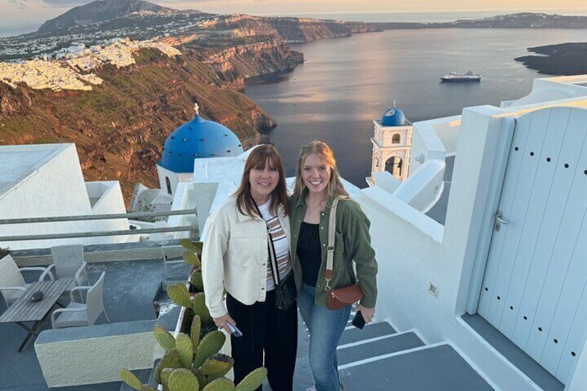 Breathtaking views from the top of Imerovigli village 