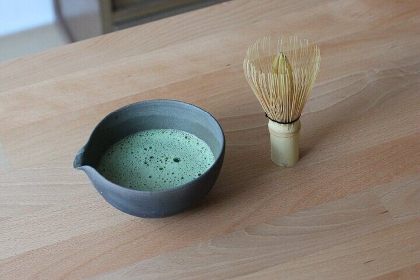 We will be tasting authentic matcha green tea powder