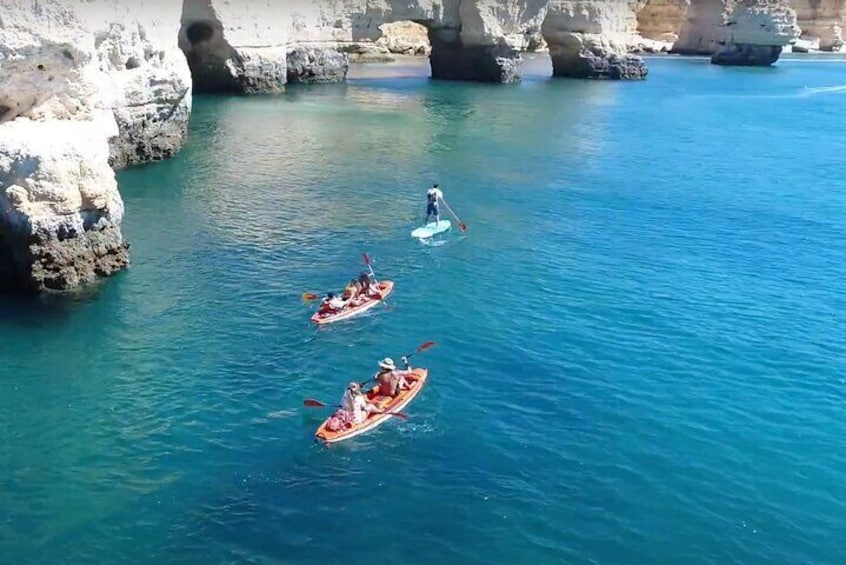 Benagil Kayak Guided Tour Secret Beaches and Caves 2h
