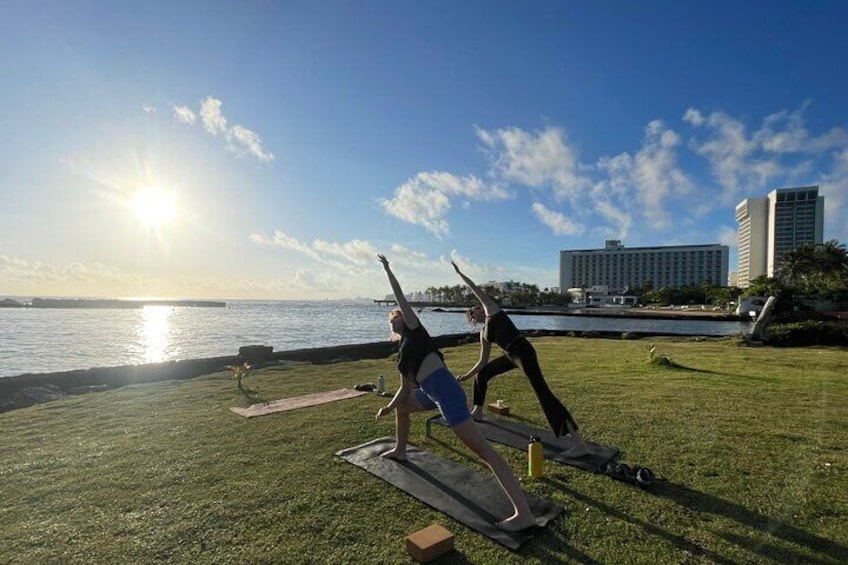 Private Group Beach Yoga Experience with Transport