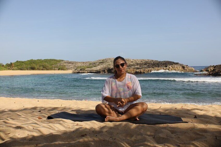 Private Group Beach Yoga Experience with Transport