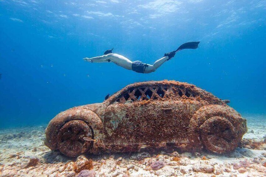 Snorkeling in Isla Mujeres and Underwater Museum