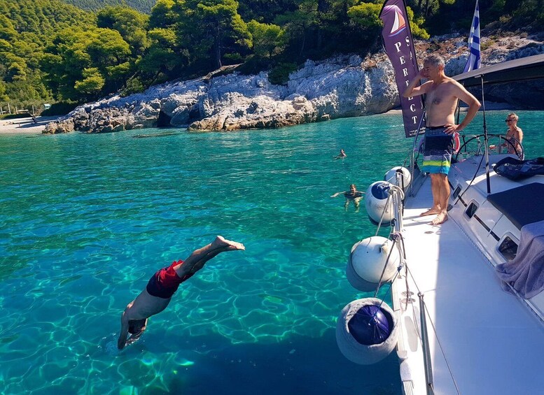 Picture 4 for Activity From Skiathos Port: Day Sailing Boat Trip with Lunch