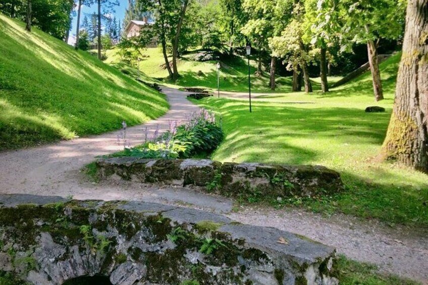 Pathway at Cesis castle park