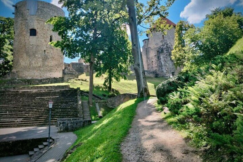 Cesis castle and the park