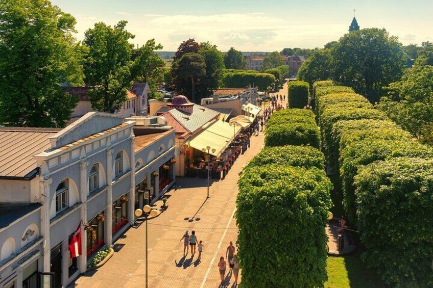 Jurmala city pedestrian street