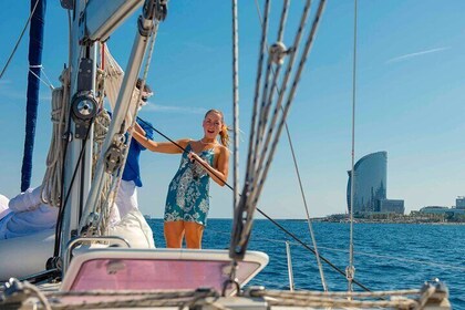 Segelkreuzfahrt in Barcelona mit einem jungen und einheimischen Kapitän