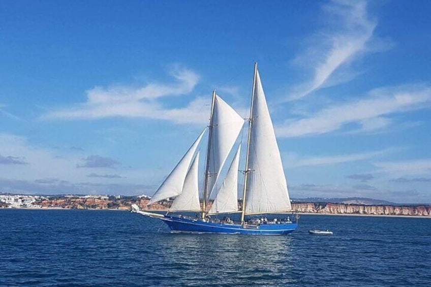 Condor de Vilamoura sailing along the Algarve coast