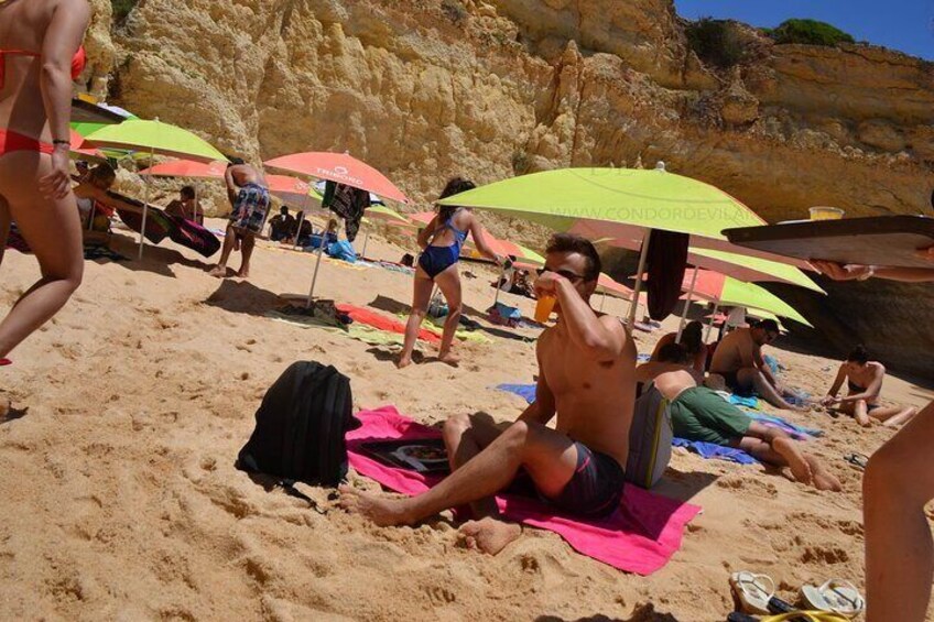 Sunbathe in the secluded beach
