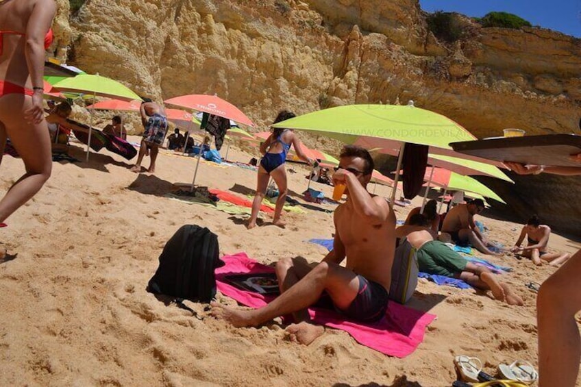 Sunbathe in the secluded beach