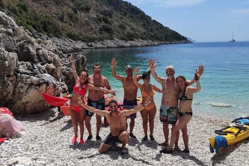 Kayak Trip to Hidden blue Cave, with lunch & fruits.