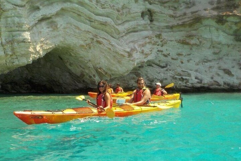 Hidden Blue Caves with Lunch - Half Day Kayaking Trip in Lefkada
