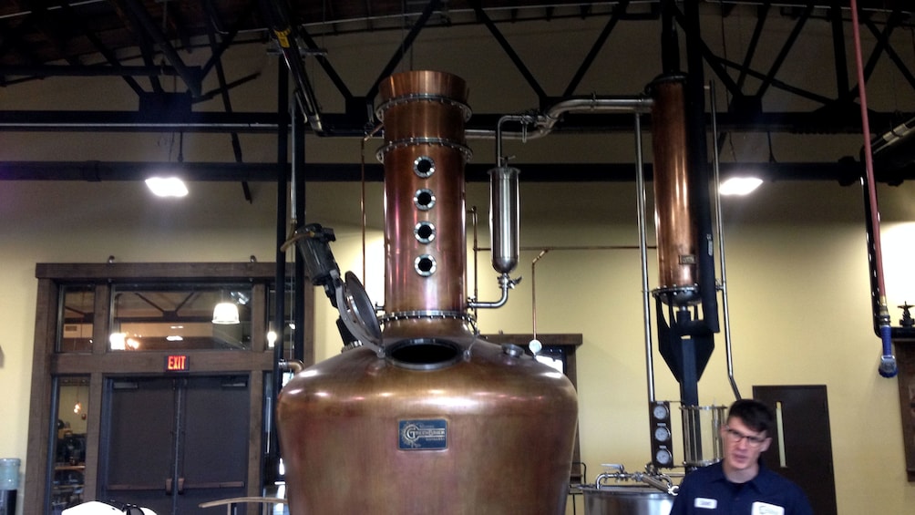 Show item 4 of 5. Inside a distillery in Tennessee