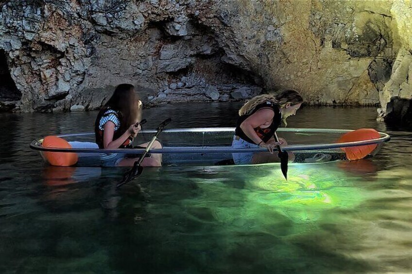 Istria Sea Canyon Illuminated Kayak Tour by Night