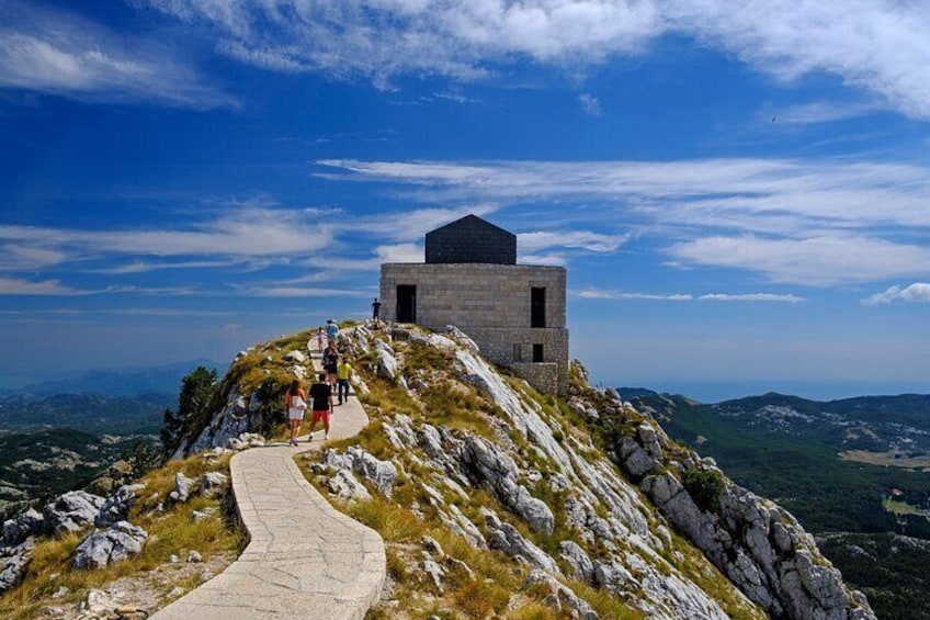 The Mausoleum of Njegoš on the top of Mount Lovćen