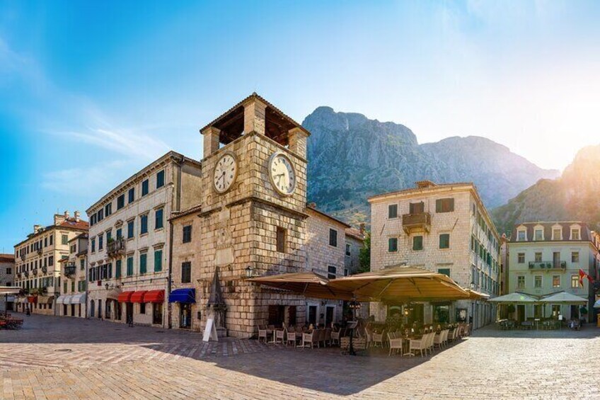 Clock tower in Kotor