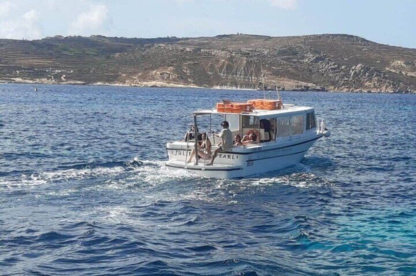 Comino and Gozo Private Boat Tour : Julie Pearl Boat