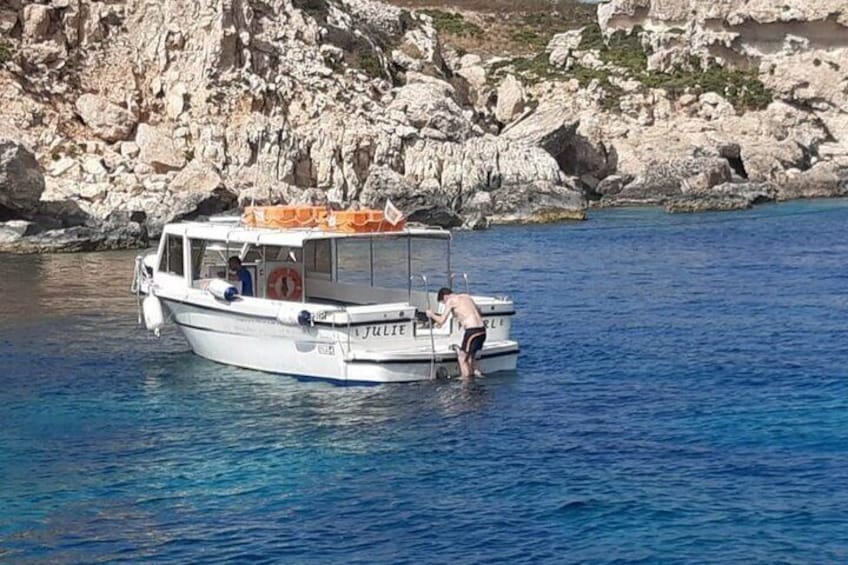 Comino and Gozo Private Boat Tour : Julie Pearl Boat