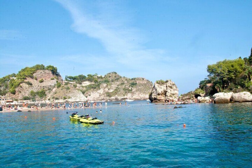 Taormina and Isola Bella Boat Tour: with Snorkeling and Aperitif