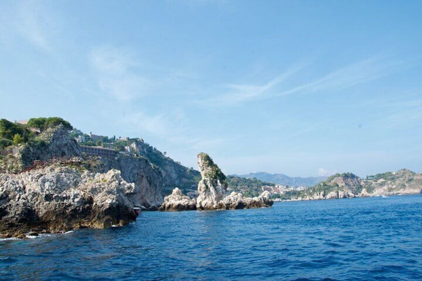 Taormina and Isola Bella Boat Tour: with Snorkeling and Aperitif