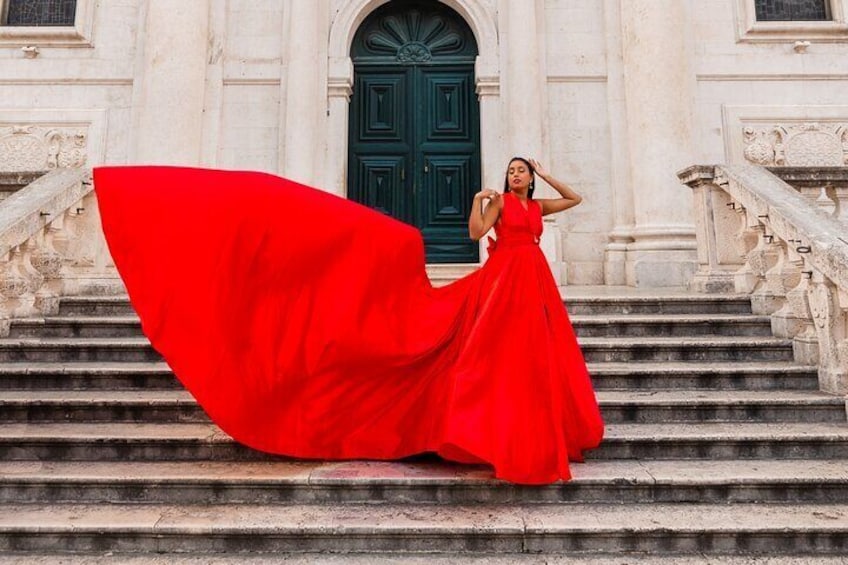Private Flying Dress Photo Experience in Dubrovnik