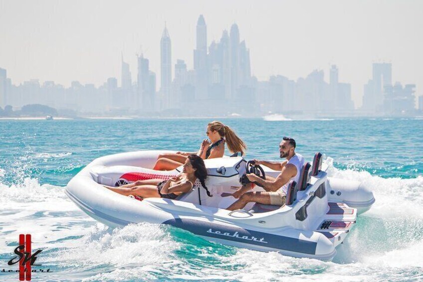 Performance of a Jet-Ski - But safer & better looking! It's a boat. And you can drive it No license, Self-Drive ;-).