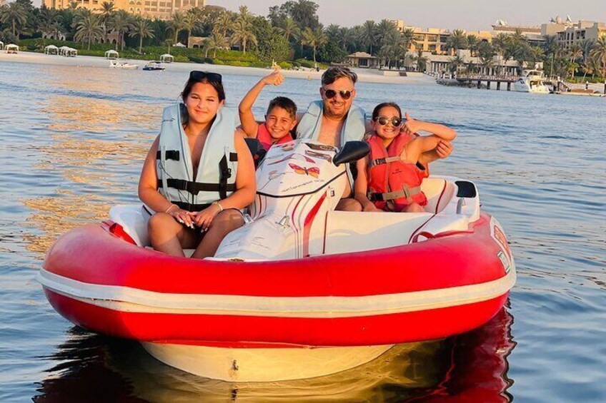 120 MINUTES Dubai Private Self-Drive SeaKart Jet Ski Boat Tour 