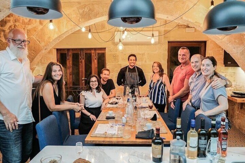 A group shot of a recent wine tasting