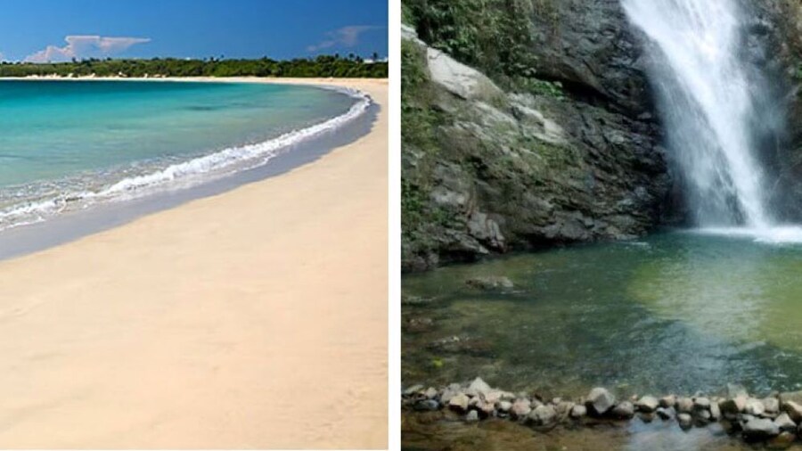 Biausevu waterfall and Natadola Beach Combo Tour in Fiji.