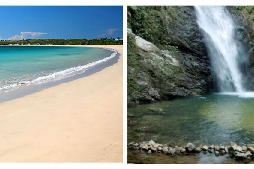 Biausevu waterfall and Natadola Beach Combo Tour in Fiji.