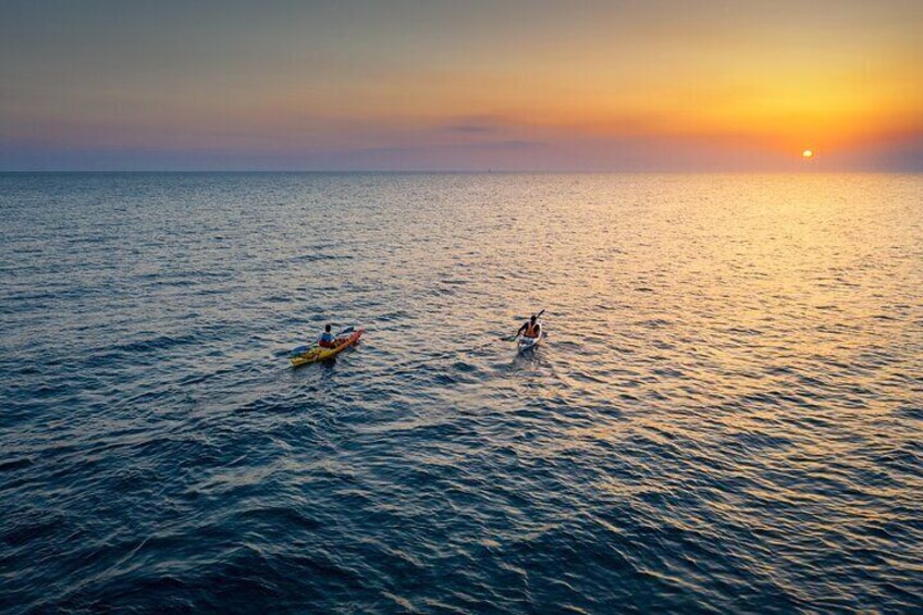 Poreč sunset sea kayaking tour