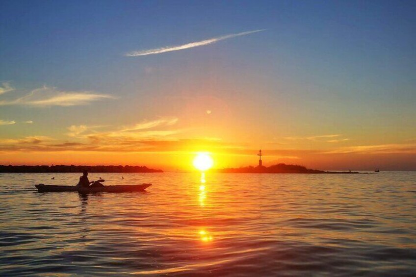 Poreč sunset sea kayaking tour